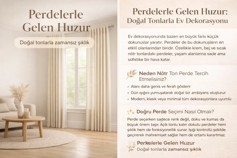 Doğru Perde Seçimi Evinizi Nasıl Dönüştürür?