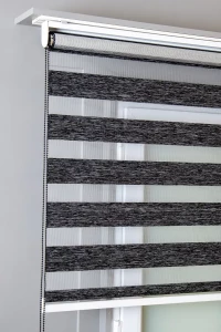 Antrasit Bambu Zebra Stor Perde