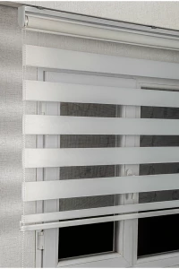 Beyaz Düz Zebra Stor
