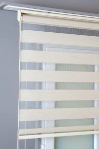 Krem Bambu Zebra Stor Perde