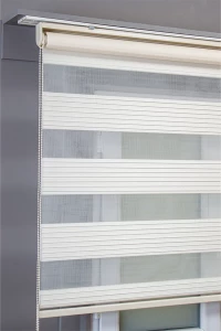 Krem Pileli Zebra Stor Perde