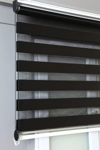 Siyah Bambu Zebra Stor Perde