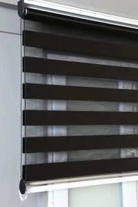 Siyah Düz Zebra Stor