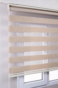 Sütlü Kahve Bambu Zebra Stor Perde