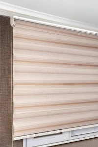 Sütlü Kahve Renk Geçişli Degrade Zebra Stor Perde 